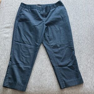 attention Navy Stretch Crop Chinos